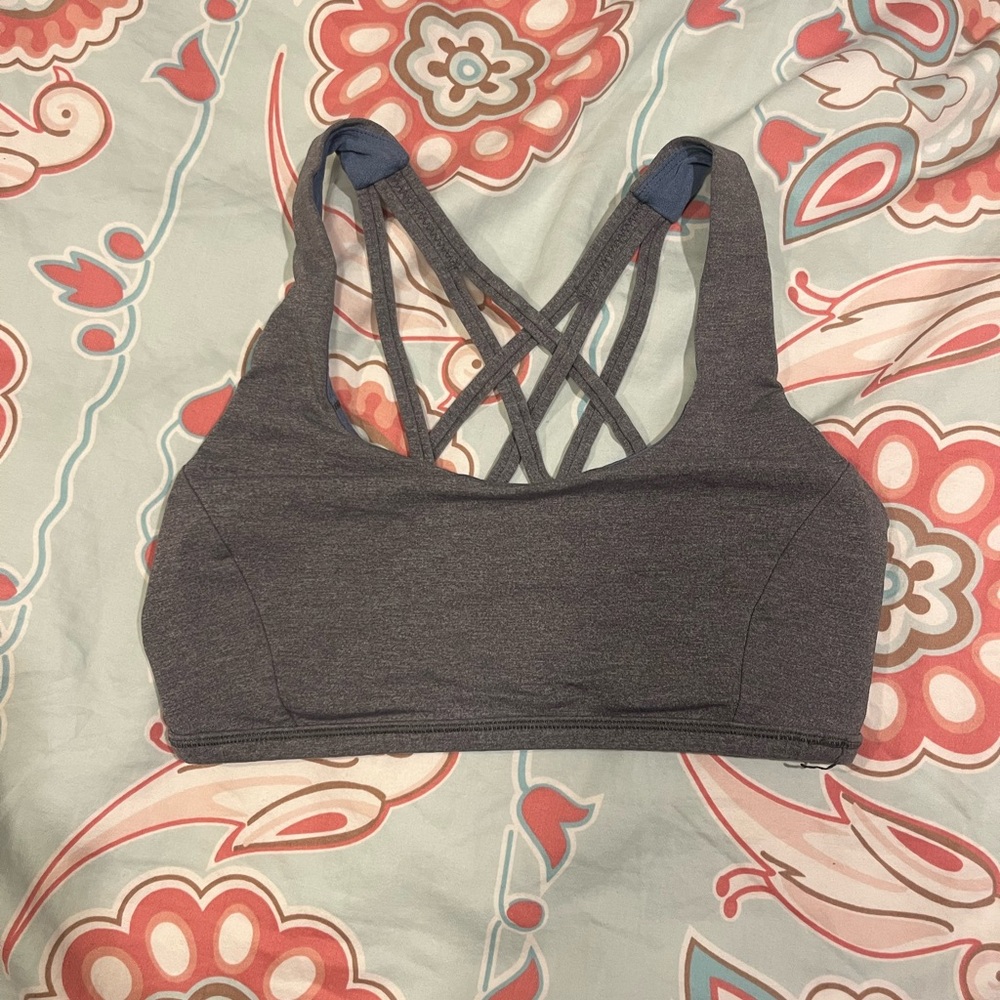 Grey Lululemon bra size 4